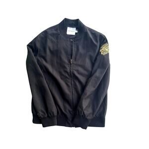 TOPMAN, MEN'S SIZE M BLACK, BOMBER JACKET